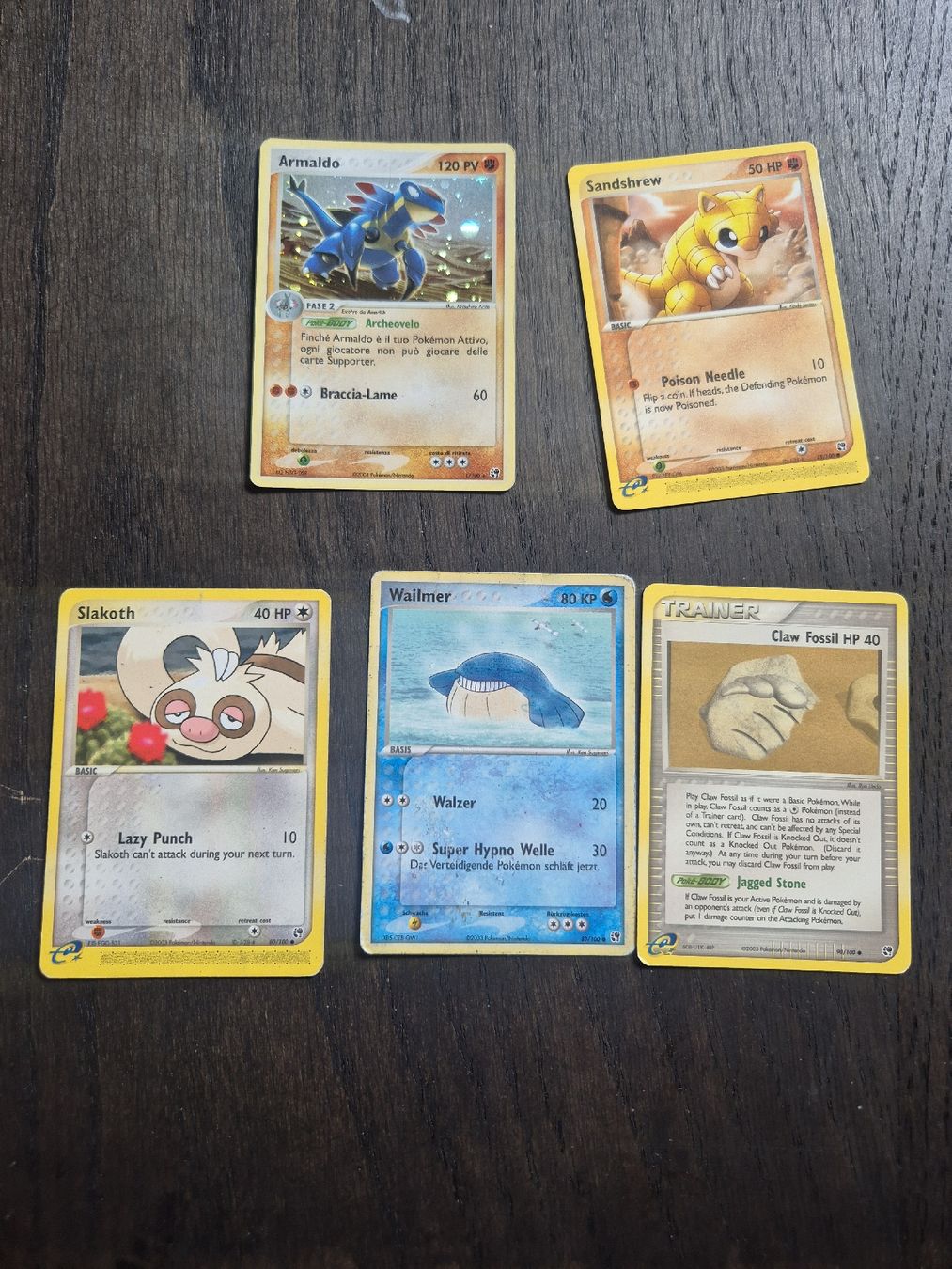 Pokémon Carte collezionabili: Pokemon - Armaldo holo - ex sandstorm – Usato da Subingen venduto da mattkum