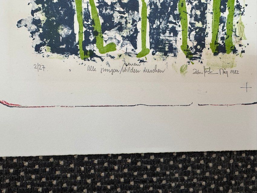 Grafica & Litografie: Mit oder ohne? von Peter Huber 1982     (ID b5009) – Usato da Gelterfingen venduto da art-and-more 3