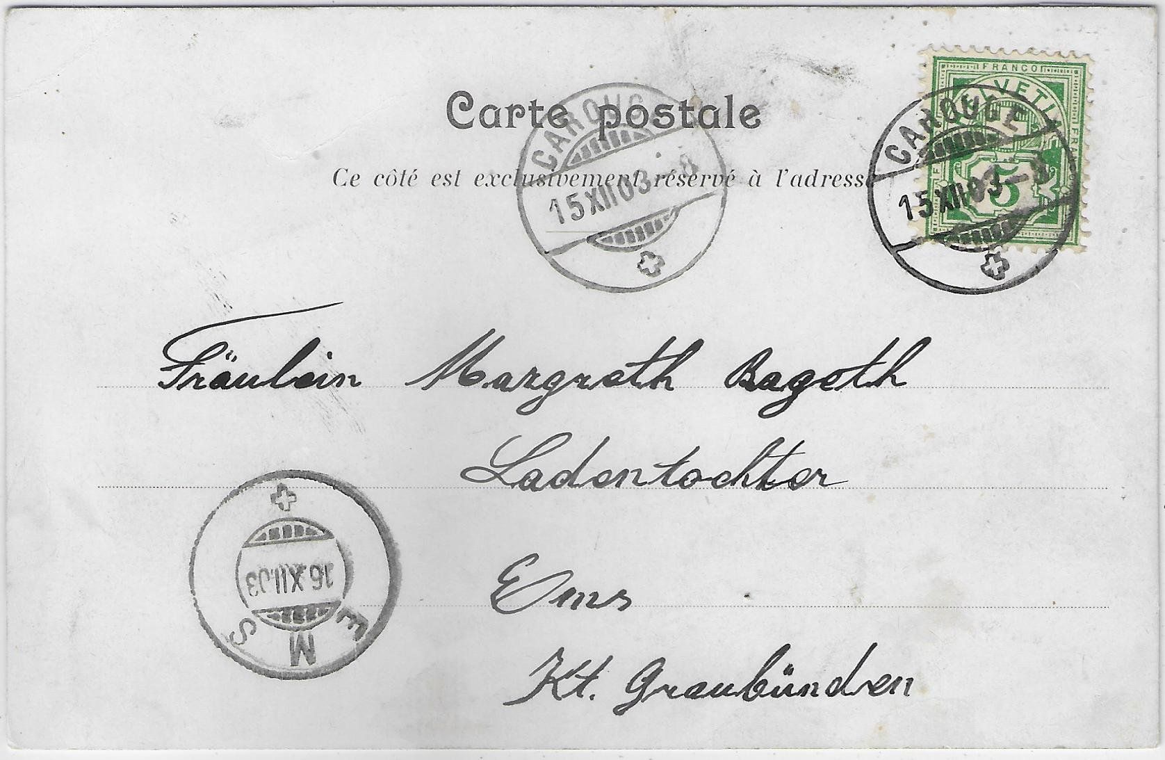 Cartoline postali: Geneve - Rue de Mont-Blanc - animee – Usato da Ettingen venduto da Kartenplanet 1