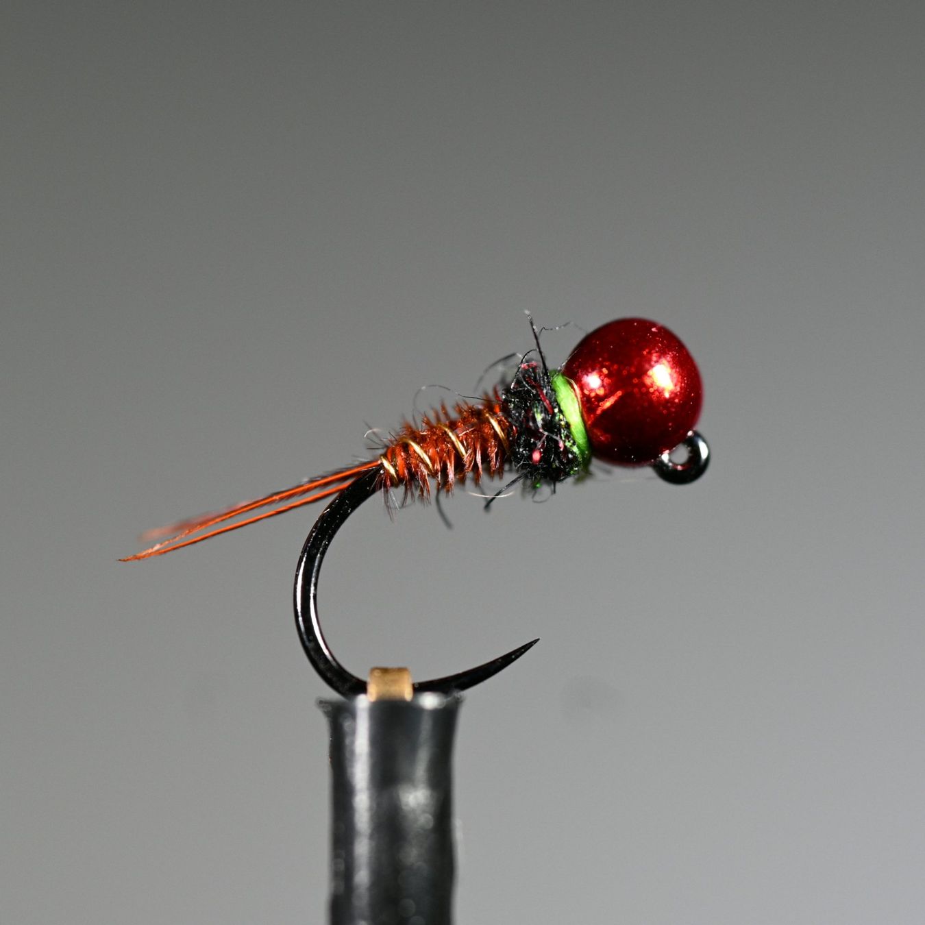 Esche: 1x Red Head Pheasant Tail #18 / 2,8mm – Nuovo (secondo la descrizione) da Degersheim venduto da HookedOnTheFly