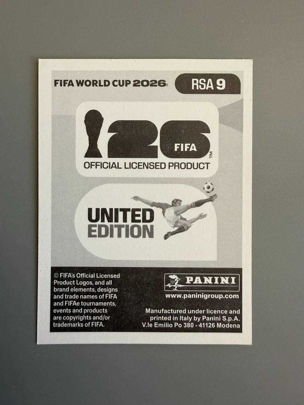 Panini Sammelbilder & Trading cards: Panini Khuliso Mudau RSA9 – Gebraucht aus Liebefeld von Ronaldo-1996 1
