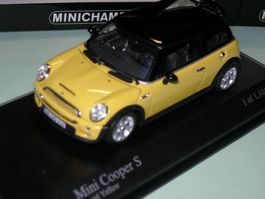 BMW Mini Cooper S 2002 gelb * Minichamps 1:43