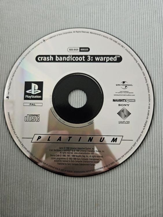 crash bandicoot 3 warped ps1 Kaufen auf Ricardo