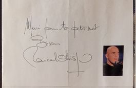 Pascal Obispo Autogramm signiert Karte 15x21cm