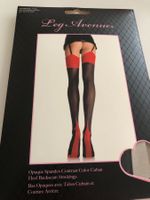 Leg Avenue  Stockings schwarz/rot-aufregend - one size - NEU