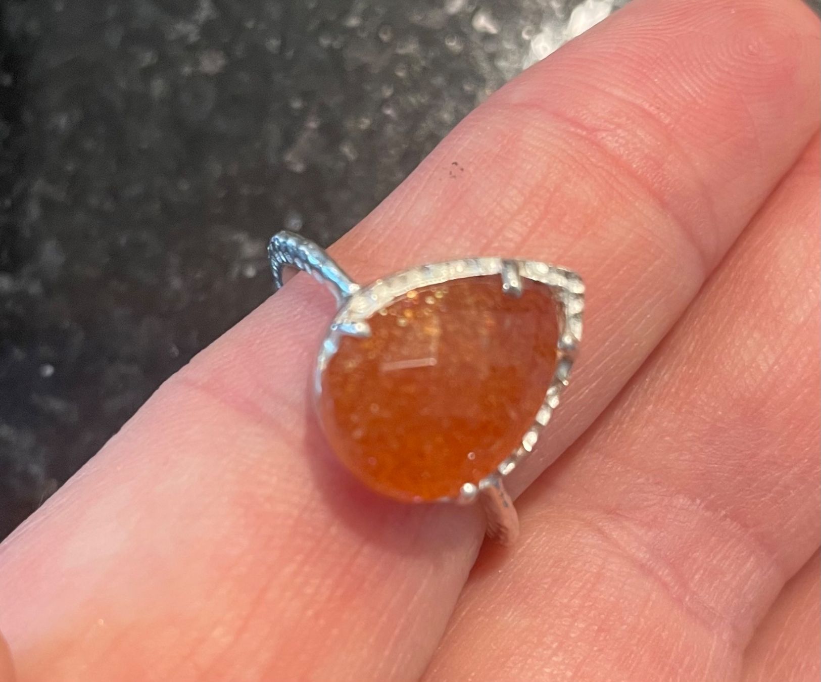 Anelli: Ring silber mit Sonnenstein – Usato da Luzern venduto da joliii