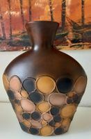 Wunderschöne, grosse Keramikvase in "Afrika" Tönen
