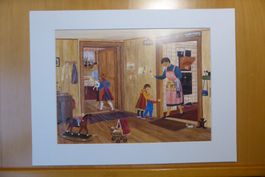 Lilly Langenegger - Bild im Passe-par-tout 30 x 40 cm