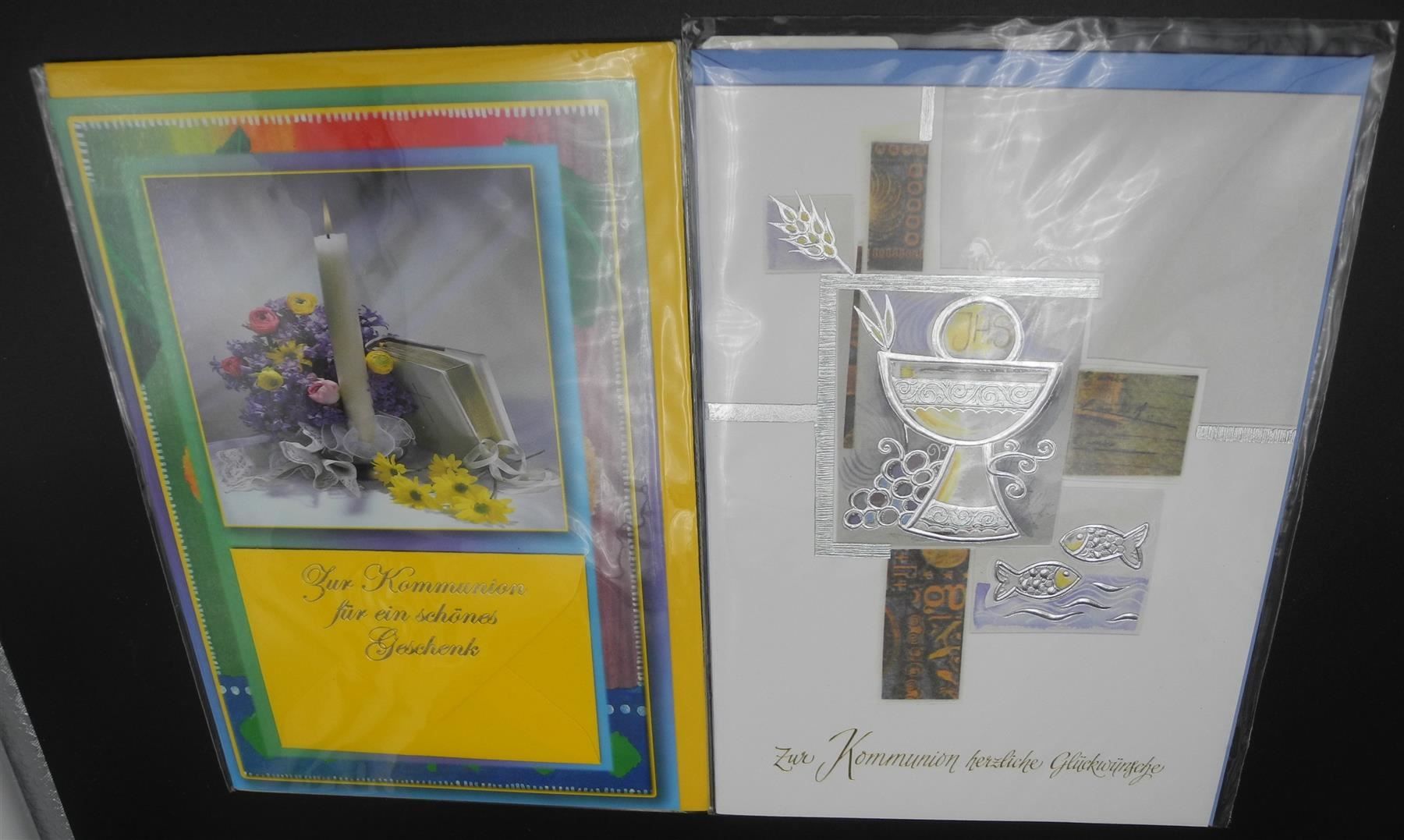 Cartoline: 4 Kommunionkarten, Nr. 310 – Nuovo e nell'imballaggio originale da Kottwil venduto da Crazyrolf 3