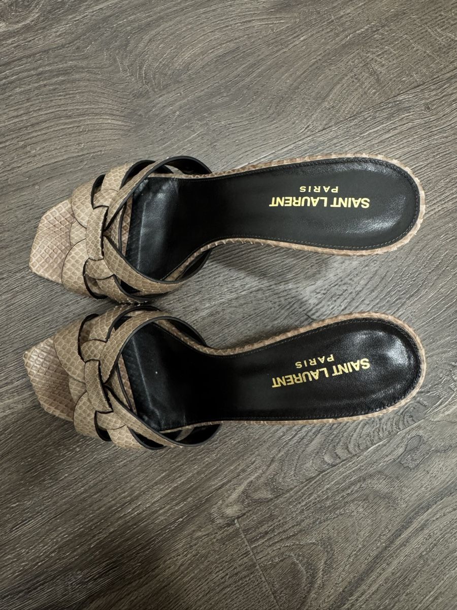 Saint Laurent Scarpe da donna: Saint Laurent Tribute Mules, size 41, Python leather – Usato da Thonex venduto da Lux_brands01 3