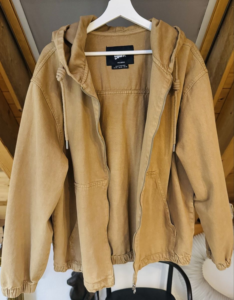 Pull&Bear Vestes: Giacca con cappuccio Pull&Bear marrone taglia XL - Perfetta  – Neuf (Voir description) à Volketswil par mau_9pxs
