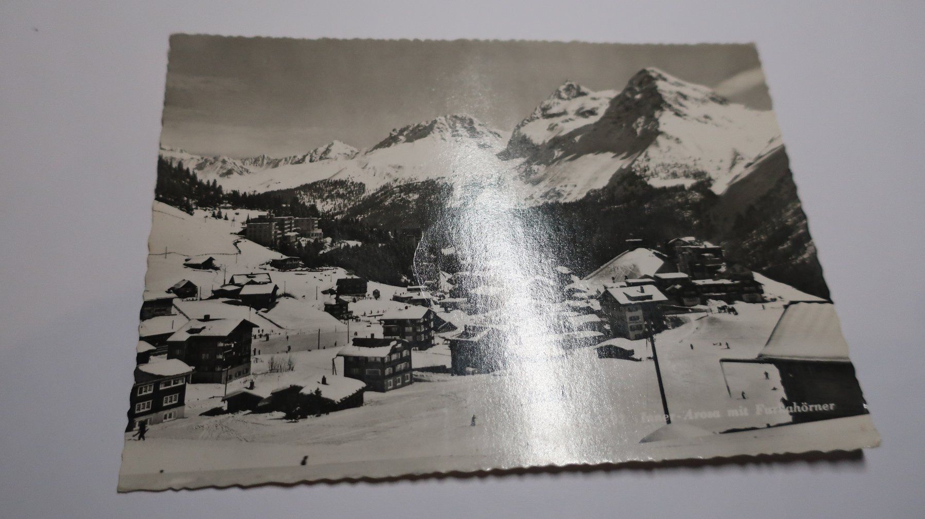 Cartoline postali: Inner Arosa mit Furkahörner  1947 – Usato da Cormoret venduto da Pascalll2001 2