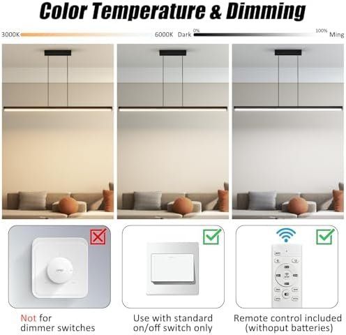 Lustres & lampes de plafonds: 100CM Einstellbare Hängelampe LED Hängeleuchte esstisch – Neuf avec emballage d'origine à Hundwil par tec_mm27 2