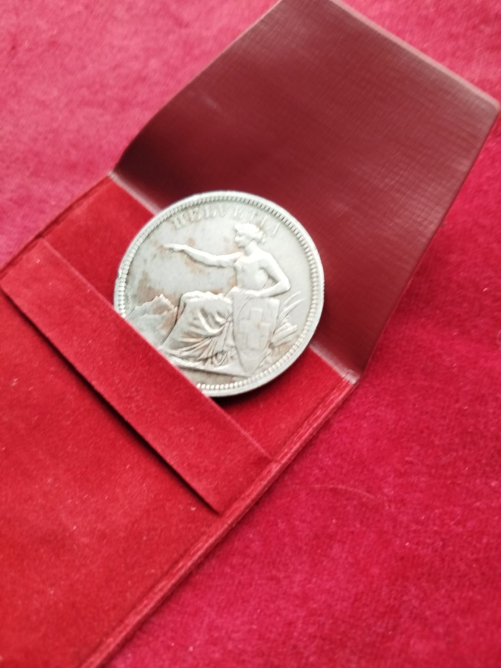 Tutti le monete: Silbermünze sitzende Helvetia – Usato da Delémont venduto da mos_9927 2