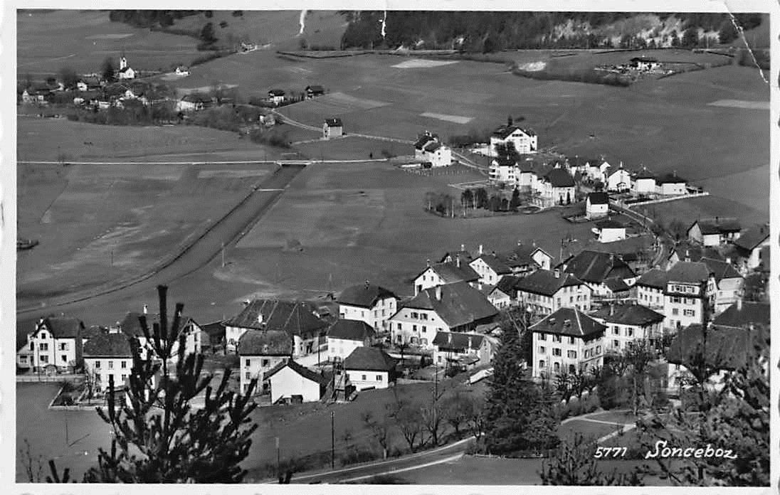 Cartoline postali: SOUVENIR de  SONCEBOZ 1952 – Usato da Winterthur venduto da SchatzchischtliWinti