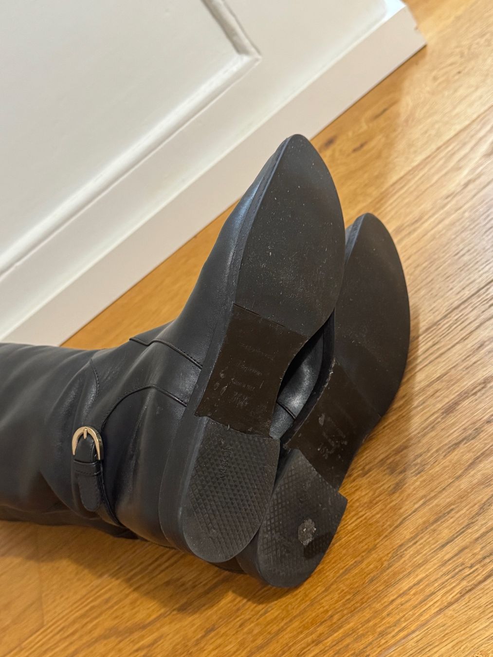 Sergio Rossi Damenschuhe: Sergio Rossi Black Leather Boots 36.5 – Gebraucht aus Neuchâtel von Neuch1 3