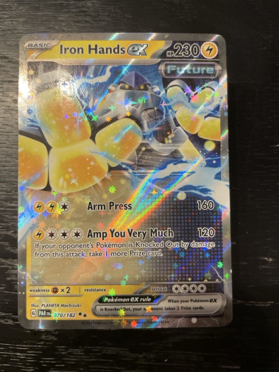 Pokémon Carte collezionabili: Pokemon Iron Hands ex 070/182 paradox rift – Usato da Hugelshofen venduto da Suimosa