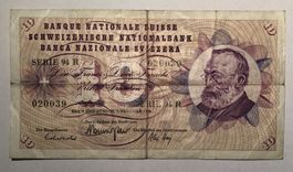 Alte Schweizer Banknoten für Sammler je 1 Stk. 10/20/50/100
