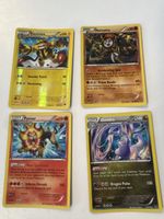 Lot de 4 cartes Pokémon Electivire Meloetta Pyroar Goodra