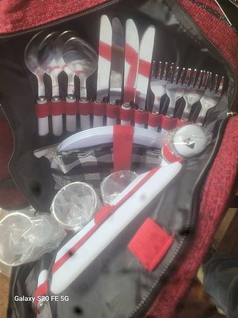 NEUER BESTECK Rucksack für Picknick