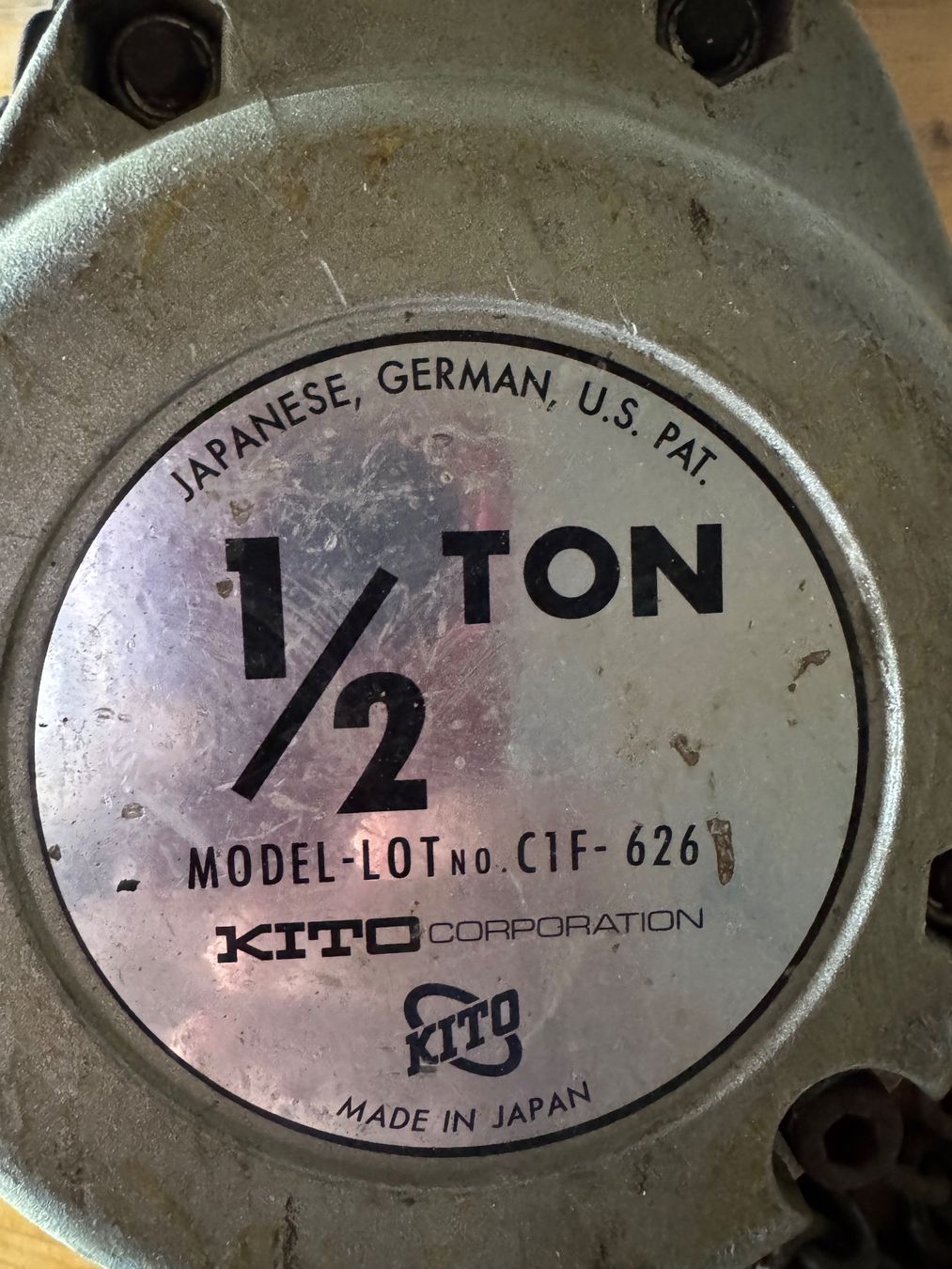 Paranco multiuso: Kettenzug Kito 500kg – Usato da Schweizersholz venduto da Sarah1234 1