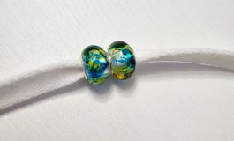 Neu! 2x Lochperlen Charm zum Basteln