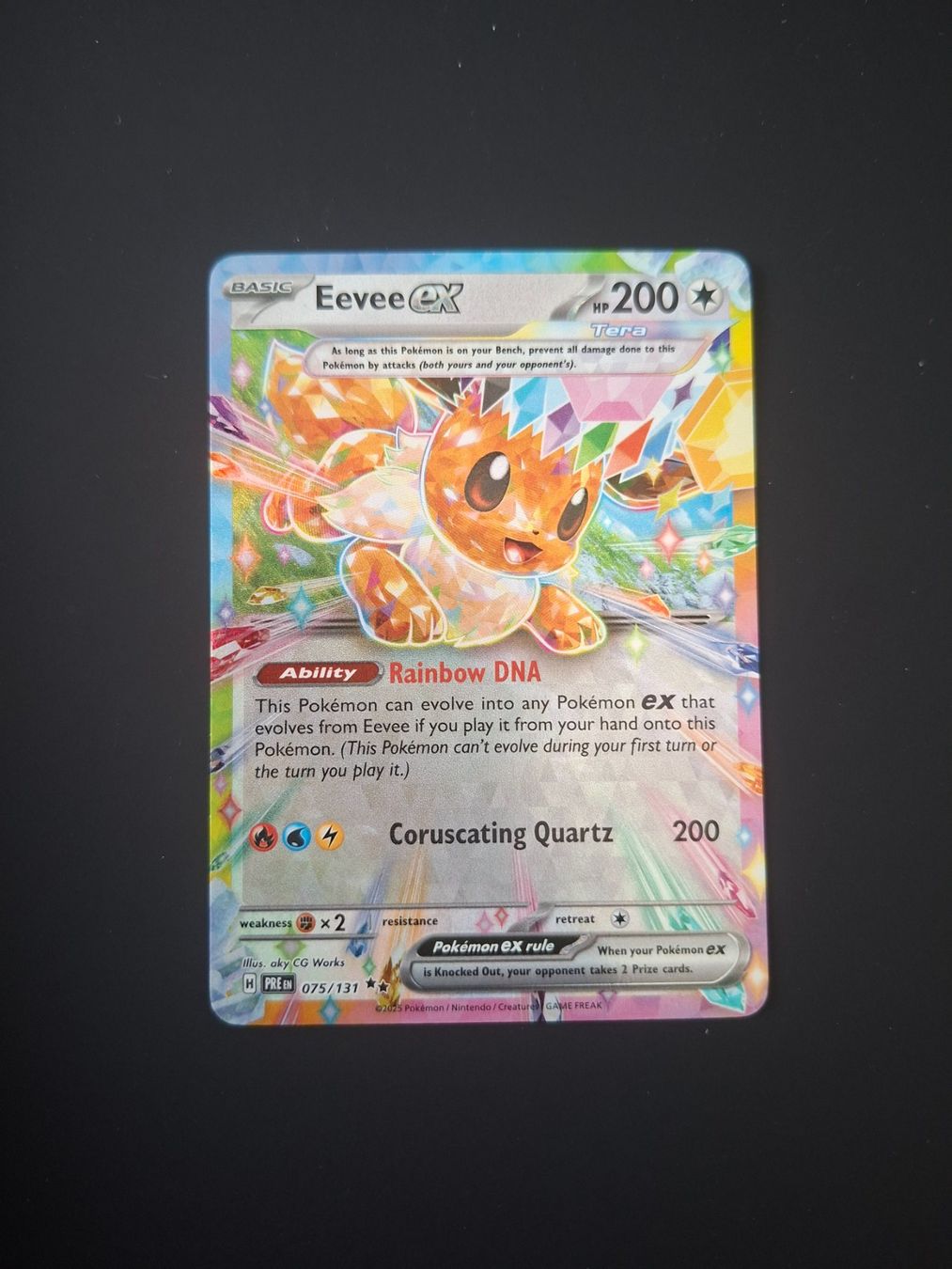 Pokémon Carte collezionabili: Eevee ex #075 Prismatic Evolutions EN (PRE) – Usato da Biasca venduto da Sara_Poke123