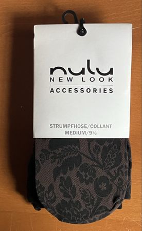 ‚nulu’ Strumpfhose Gr. M, Braun gemustert, Herbst-Look
