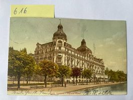 Alte Postkarte Luzern Palace Hotel, 1907