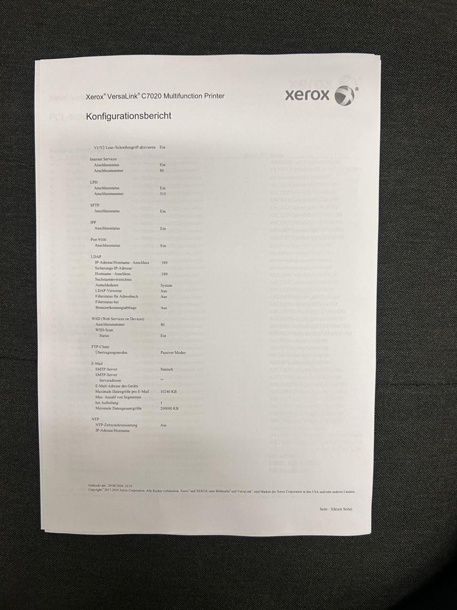 Xerox Fotocopiatrici: Multifunktionsdrucker Xerox VersaLink C7020 gebraucht – Usato da Dietikon venduto da Vertex_Global 9
