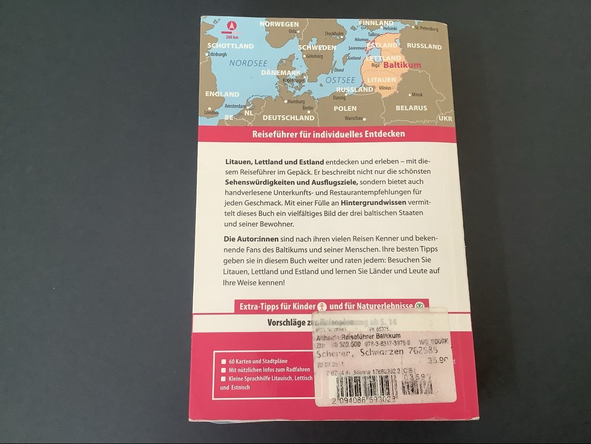 Libri: Reise know how Reiseführer Baltikum 2025 – Usato da Schwarzenberg LU venduto da lealea123 1