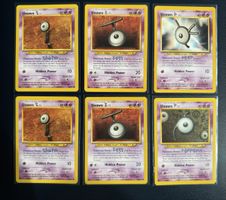 Pokemon Unown Neo Series 6 Cards Set