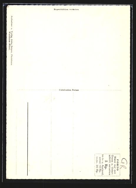 Cartoline postali: Chur, Chur mit der Herrschaft aus der Vo – Usato da Berlin venduto da bartko-reher 1