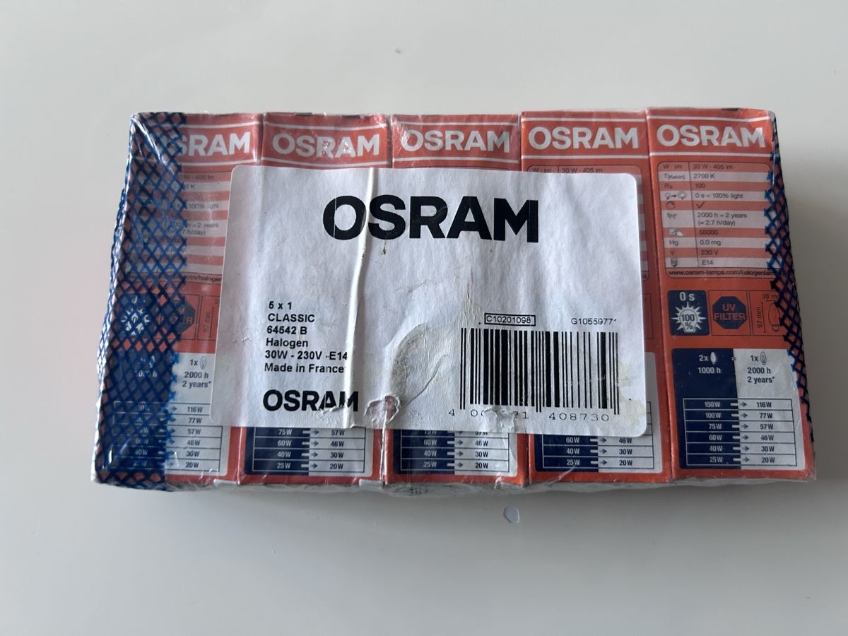 Osram Lampade: OSRAM Halogenlampe Classic E14 30W – Nuovo e nell'imballaggio originale da Zürich venduto da Hossi66