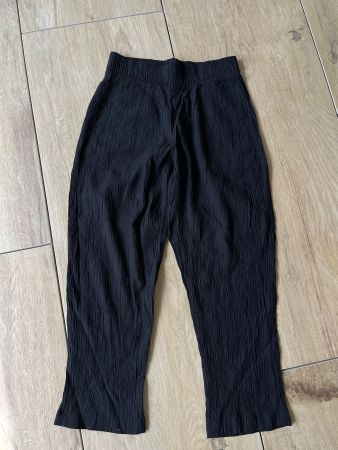Stoffhosen schwarz Zara