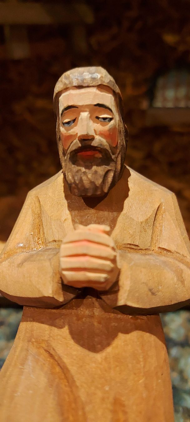 Statuette: Krippenfigur Josef, Weihnachten, Handarbeit Huggler – Usato da Männedorf venduto da Spargeluno 3