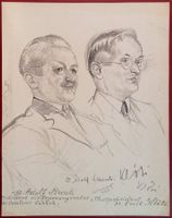 Emil Klöti 1877-1963 Adolf Streuli 1868-1953 ZH Autogramme