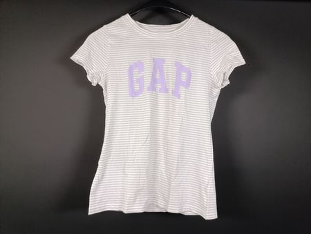 GAP T-shirt rayé gris et blanc - Femme - Taille S