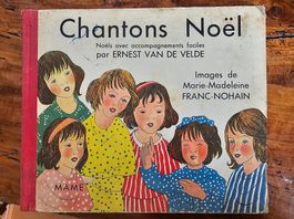 Ancien livre (1950) de chants de Noël