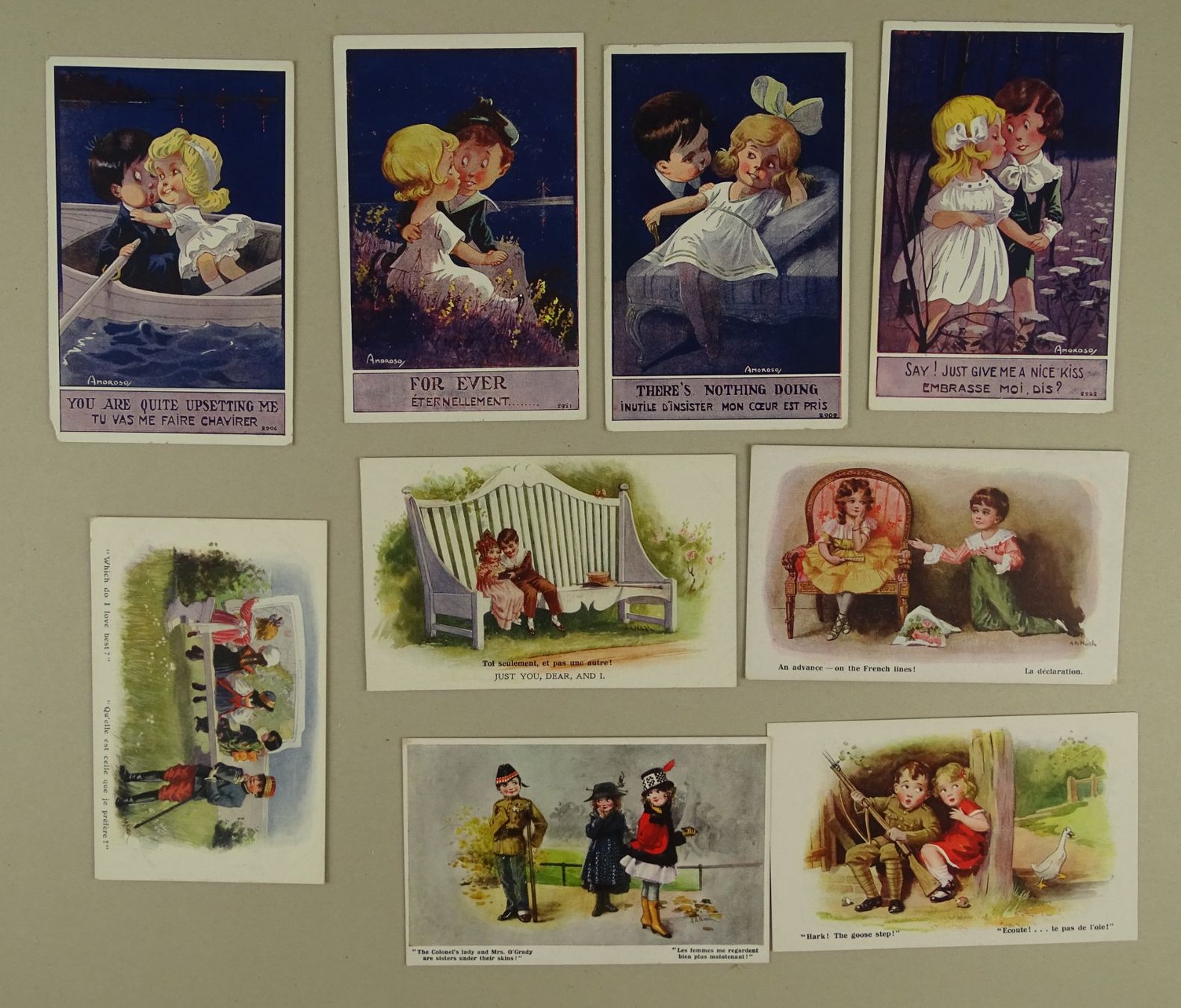 Cartoline postali: 40 ALTE ENGLISCHE KITSCHKARTEN, GREAT BRITAIN – Usato da Grüningen venduto da Kartensammler 3