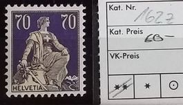 W) 162z, Sitzende Helvetia postfrisch Kt. 60.-