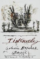 Jean Tinguely plakat zur ausstellung Beyeler 1987