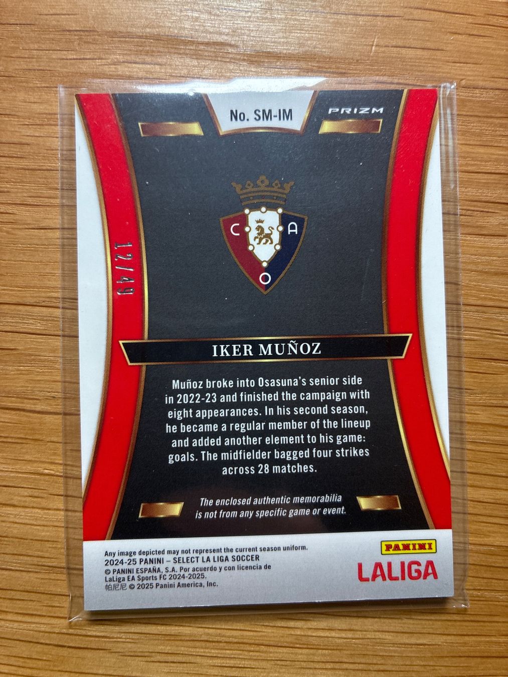 Topps Cartes à collectionner: Panini Select Iker Munoz Osasuna Patch /49 – D'occasion à Solothurn par MegaDaggi 1