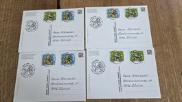 2015 4  FDC Combo Ganzache Marsupilami Vollstempel