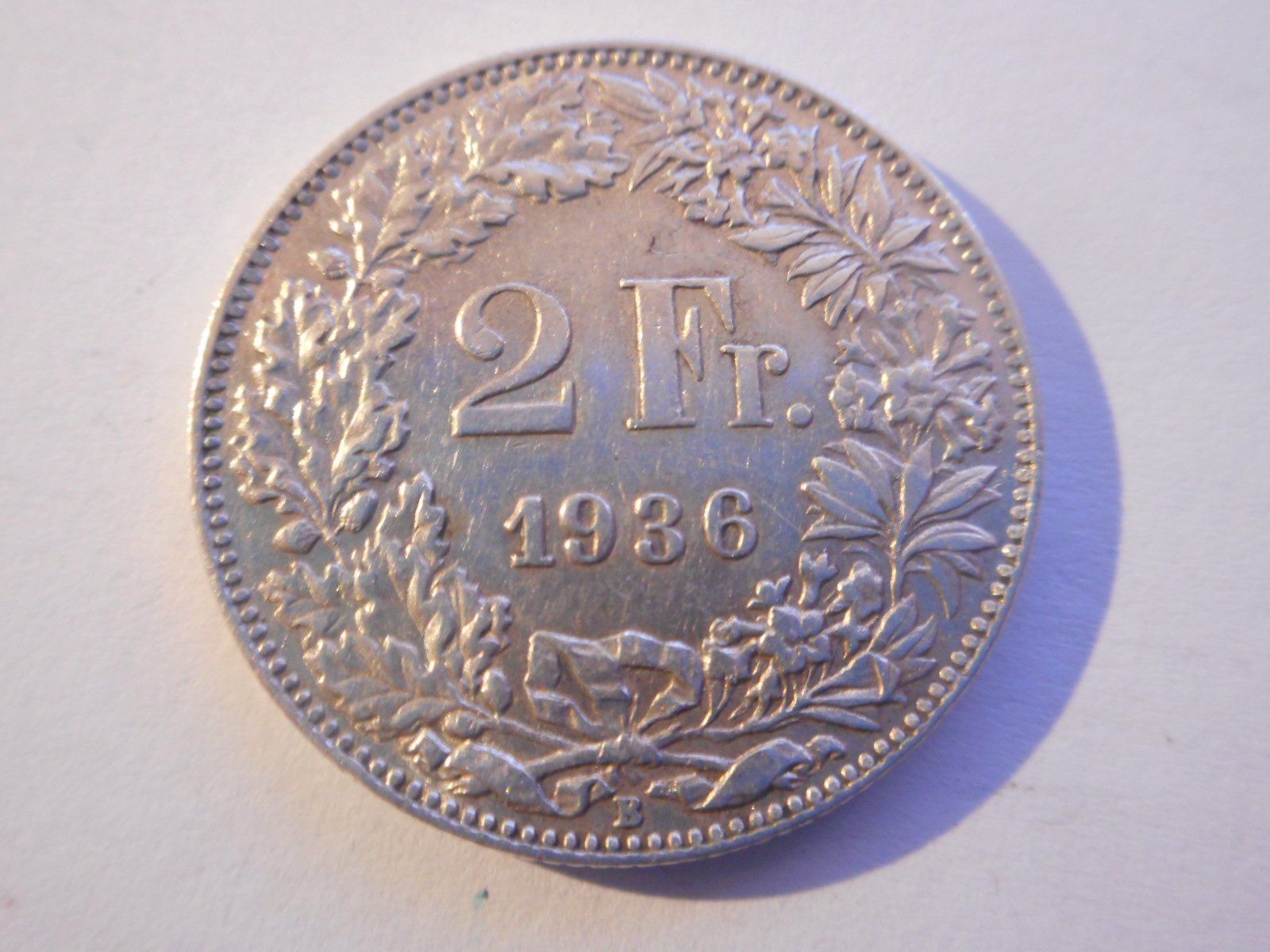 Alle Münzen: 2 Fr. 1936 silber  vorz – Gebraucht aus Kriegstetten von pizlad2010