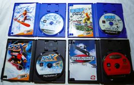 PS 2 - Lot 4 jeux de snowboard, CIB