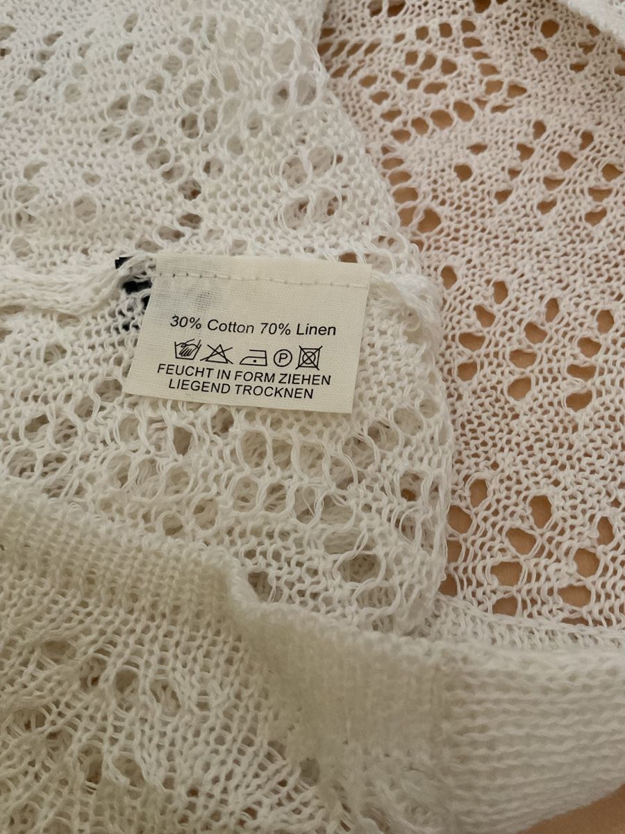 Jacken: Strickjacke LINARA weiss Grösse S Linen/ Cotton – Neu (gemäss Beschreibung) aus Wil ZH von RiccardaWegmann 5