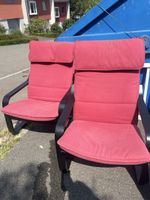 Sessel 2er Set dunkelrot guter Zustand