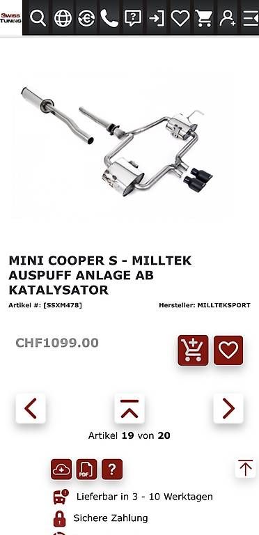 Automobili: Mini Cooper S – Usato da Rickenbach Sulz venduto da til_m6rh
