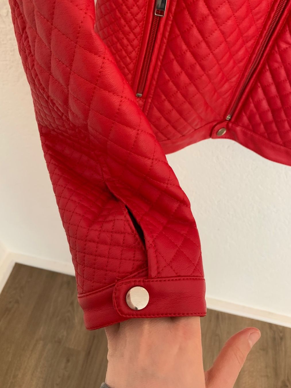 Giacche: Bata Kunst Leder Jacke Kunstlederjacke Rot Gr. S – Usato da Fislisbach venduto da KolibriSecondhand 6